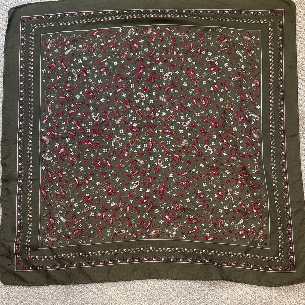 Vintage Cornelia James Paisley Scarf - Picture 2 of 6